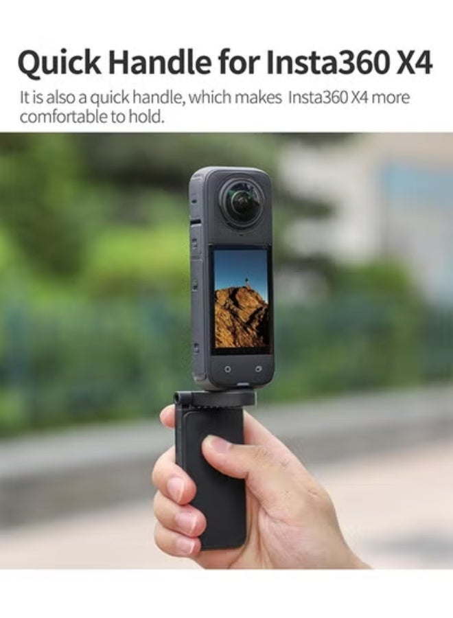 سني لايف حامل تثبيت مغناطيسي Insta360 X4 متوافق مع كاميرا Insta360، حامل توجيه مغناطيسي مع برغي 1/4 لكاميرا الحركة 360، قاعدة حامل لـ Insta360 X4/X3/X/GO 3/GO 2/DJI Pocket 3 - Image 3